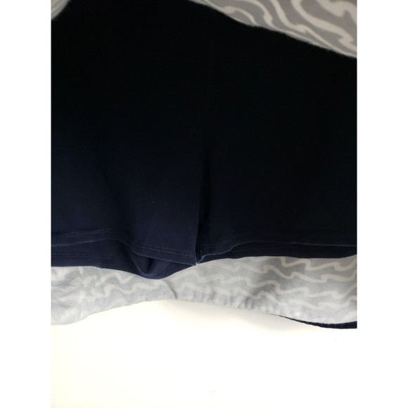T by Talbots Navy Patterned Athletic Skort Size XL Cotton blend stretch pockets - Picture 3 of 10